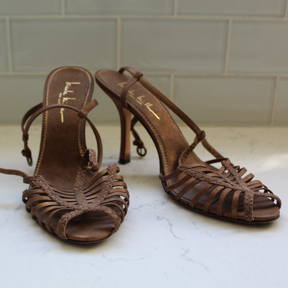 nicole miller brown heels